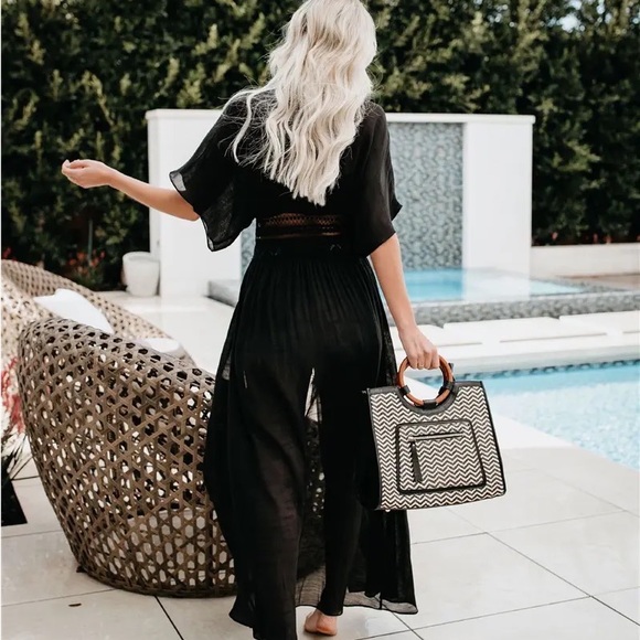 Beach boho Womens cover up kimono cardigan
Fist true to size 
Brand new boutique - Picture 4 of 8